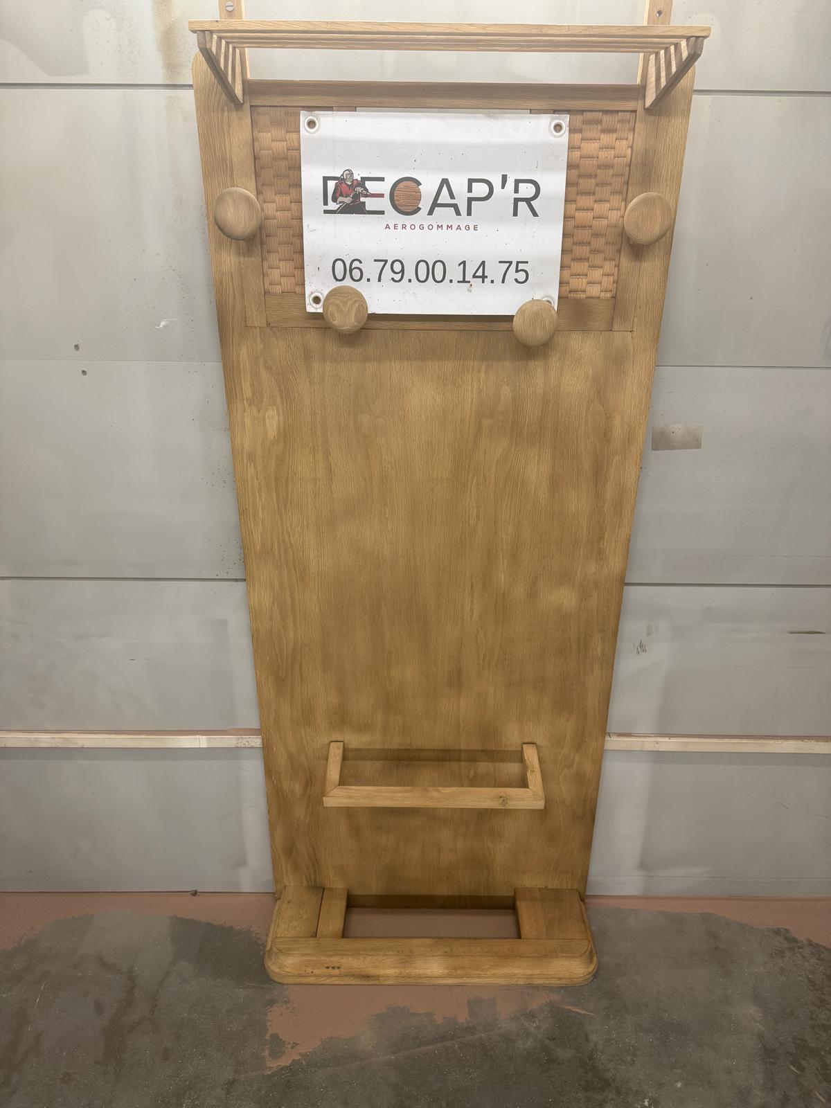 Aérogommage Porte manteau Bois Le Teich